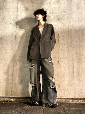 「アイテム（テーラードジャケット）」を使った、ともき / 畳屋さんさん（メンズ・174cm・20代）の秋コーディネート