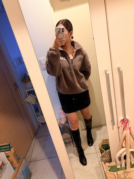 「GAP（ギャップ）のアイテム（スウェット）」を使った、MYさん（レディース・157cm）の秋コーディネート