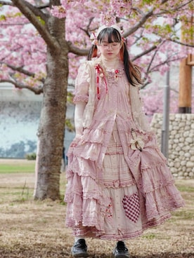 「PINK HOUSE（ピンクハウス）のアイテム」を使った、SpicaPlanetariumさん（レディース・158cm）の春コーディネート