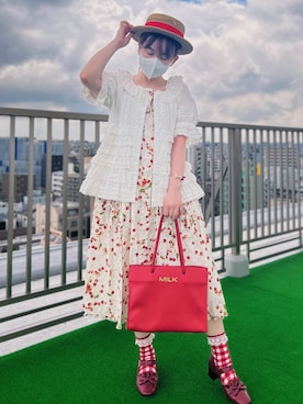 PINK HOUSE(ピンクハウス)のワンピースを使った人気ファッション