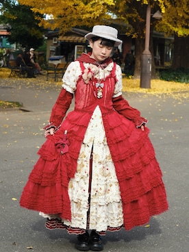 「PINK HOUSE（ピンクハウス）のアイテム」を使った、SpicaPlanetariumさん（レディース・158cm）の冬コーディネート