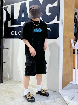 「JW Anderson（ジェイダブリューアンダーソン）のアイテム（ローファー）」を使った、RENTAさん（メンズ・160cm）の春コーディネート
