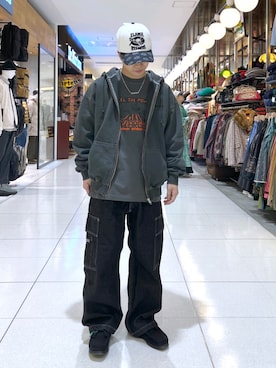 「マイベストコーデ2023」｜「アイテム（キャップ）」を使った、RENTAさん（メンズ・160cm）の冬コーディネート