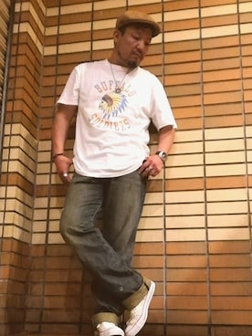 「COOLなこのコが仲間入り」｜「アイテム（ハンチング/ベレー帽）」を使った、🌴-MASA-🌴 さん（メンズ・174cm）の夏コーディネート