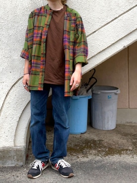 「チャイハネ（チャイハネ）のアイテム（シャツ/ブラウス）」を使った、コトさん（メンズ・165cm）の春コーディネート