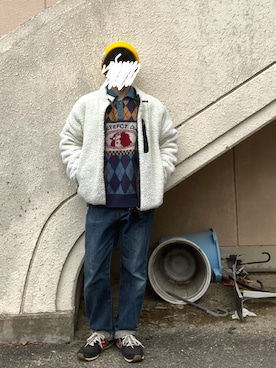 「MinoriTY（マイノリティ）のアイテム（ブルゾン）」を使った、コトさん（メンズ・165cm）の冬コーディネート