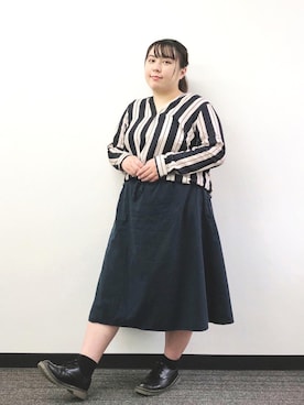 ちか／プラスサイズモデルぽっちゃりコーデさんのコーディネート