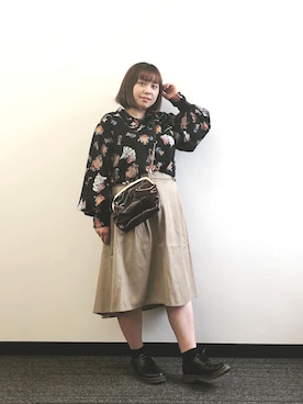 ちか／プラスサイズモデルぽっちゃりコーデさんのコーディネート