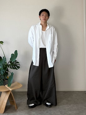 「アイテム（ローファー）」を使った、kenさん（メンズ・173cm）の秋コーディネート