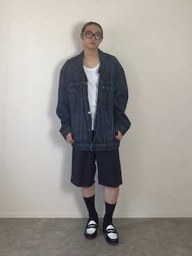 「アイテム（メガネ）」を使った、kenさん（メンズ・173cm）の夏コーディネート