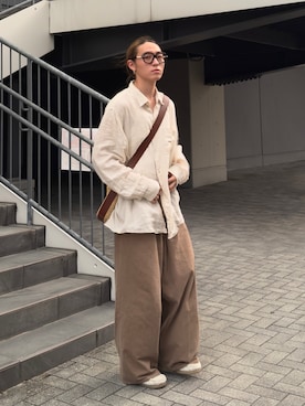 「アイテム（メガネ）」を使った、kenさん（メンズ・173cm）の夏コーディネート
