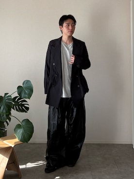 「アイテム（テーラードジャケット）」を使った、kenさん（メンズ・173cm）の秋コーディネート