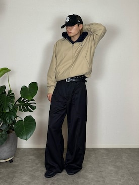 「アイテム（キャップ）」を使った、kenさん（メンズ・173cm）の秋コーディネート