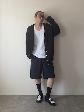 「アイテム（メガネ）」を使った、kenさん（メンズ・173cm）の夏コーディネート