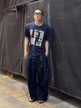 「アイテム（デニムパンツ）」を使った、kenさん（メンズ・173cm・20代）の夏コーディネート