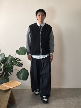 「アイテム（フォーマルスーツ/小物）」を使った、kenさん（メンズ・173cm・20代）の秋コーディネート