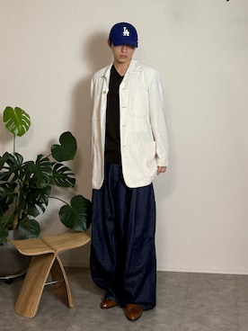 「アイテム（キャップ）」を使った、kenさん（メンズ・173cm・20代）の秋コーディネート