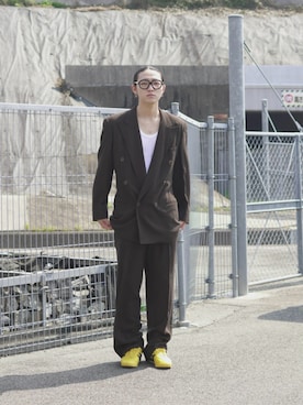 「KUBORAUM（クボラム）のアイテム」を使った、kenさん（メンズ・173cm）の春コーディネート