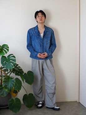 「NO NEED（ノーニード）のアイテム」を使った、kenさん（メンズ・173cm）の秋コーディネート