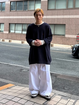 「アイテム（ローファー）」を使った、kenさん（メンズ・173cm）の秋コーディネート