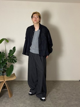 「アイテム（ニット/セーター）」を使った、kenさん（メンズ・173cm・20代）の秋コーディネート
