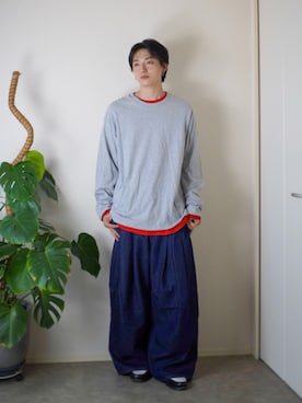 「GILDAN（ギルダン）のアイテム」を使った、kenさん（メンズ・173cm）の秋コーディネート