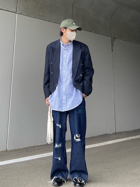 「BeAMS DOT（ビームスドット）のアイテム」を使った、kenさん（メンズ・173cm）の秋コーディネート