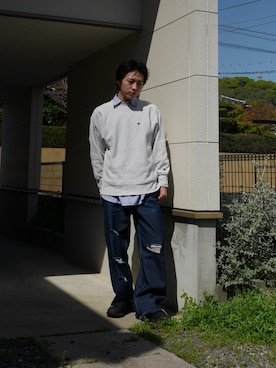 「MIXSEVEN（ミックスセブン）のアイテム」を使った、kenさん（メンズ・173cm）の春コーディネート