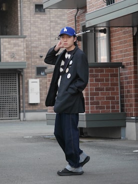 「MIXSEVEN（ミックスセブン）のアイテム」を使った、kenさん（メンズ・173cm）の春コーディネート