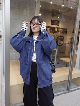 「サムホール」｜あかねさん（レディース・164cm）の冬コーディネート