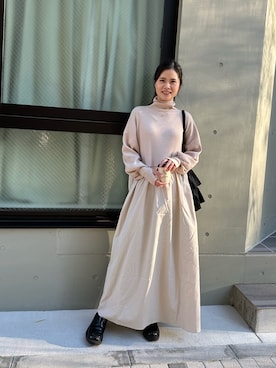 「サムホール」｜あかねさん（レディース・164cm）の冬コーディネート