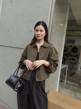 「CORNERS（コーナーズ）のアイテム」を使った、あかねさん（レディース・164cm）の秋コーディネート