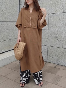 「CORNERS by KR（コーナーズバイケーアール）のアイテム」を使った、あかねさん（レディース・165cm）の夏コーディネート