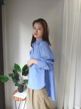 「CORNERS by KR（コーナーズバイケーアール）のアイテム」を使った、あかねさん（レディース・165cm）の春コーディネート