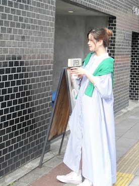 「アイテム（音楽/本・雑誌、ホワイト系）」を使った、あかねさん（レディース・164cm）の冬コーディネート