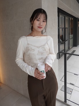 あかねさん（骨格ウェーブ・レディース・165cm）の秋コーディネート