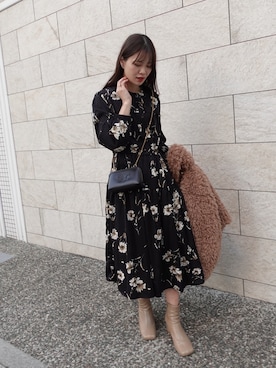 あかねさん（レディース・164cm）の冬コーディネート