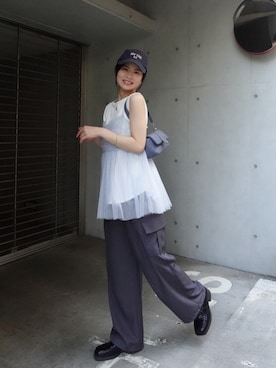 「apres jour（アプレジュール）のアイテム（帽子）」を使った、あかねさん（レディース・164cm）の春コーディネート