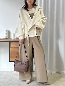 「CORNERS（コーナーズ）のアイテム（バッグ）」を使った、あかねさん（レディース・165cm）の秋コーディネート