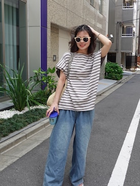 「サングラススタイル」｜あかねさん（レディース・164cm）の春コーディネート