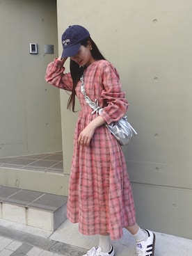 「apres jour（アプレジュール）のアイテム（帽子）」を使った、あかねさん（レディース・164cm）の春コーディネート