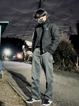 「UNIQLO（ユニクロ）のタートルネックT（長袖）（Tシャツ/カットソー）」を使った、しゅんやさん（メンズ・164cm）の冬コーディネート