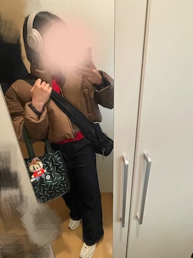 「アイテム（ノーカラージャケット）」を使った、らっぴさん（レディース・162cm）の冬コーディネート