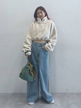 「Anui（アニュイ）のアイテム（バッグ）」を使った、サエさん（レディース・159cm）の秋コーディネート