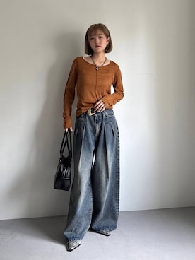 「アイテム（ファッション雑貨）」を使った、サエさん（レディース・159cm・20代）の夏コーディネート
