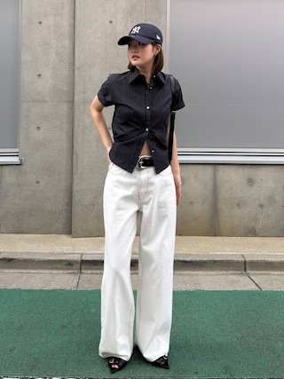「PAGEBOY(ページボーイ)の【NEWERA】9TWENTY(キャップ)」を使った、サエさん(レディース・159cm)の春コーディネート