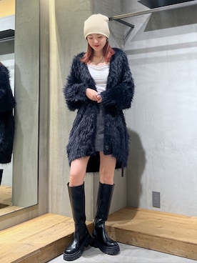 「ロングカーディガン」｜サエさん（レディース・159cm・20代）の秋コーディネート