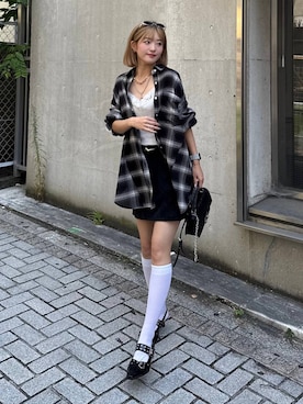 「アイテム（ハンドバッグ）」を使った、サエさん（レディース・159cm・20代）の夏コーディネート