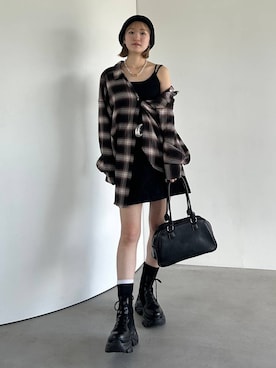 「PAGEBOY（ページボーイ）のアイテム」を使った、サエさん（レディース・159cm）の夏コーディネート