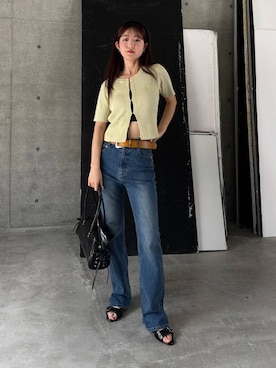 「アイテム（サンダル）」を使った、サエさん（レディース・159cm・20代）の春コーディネート